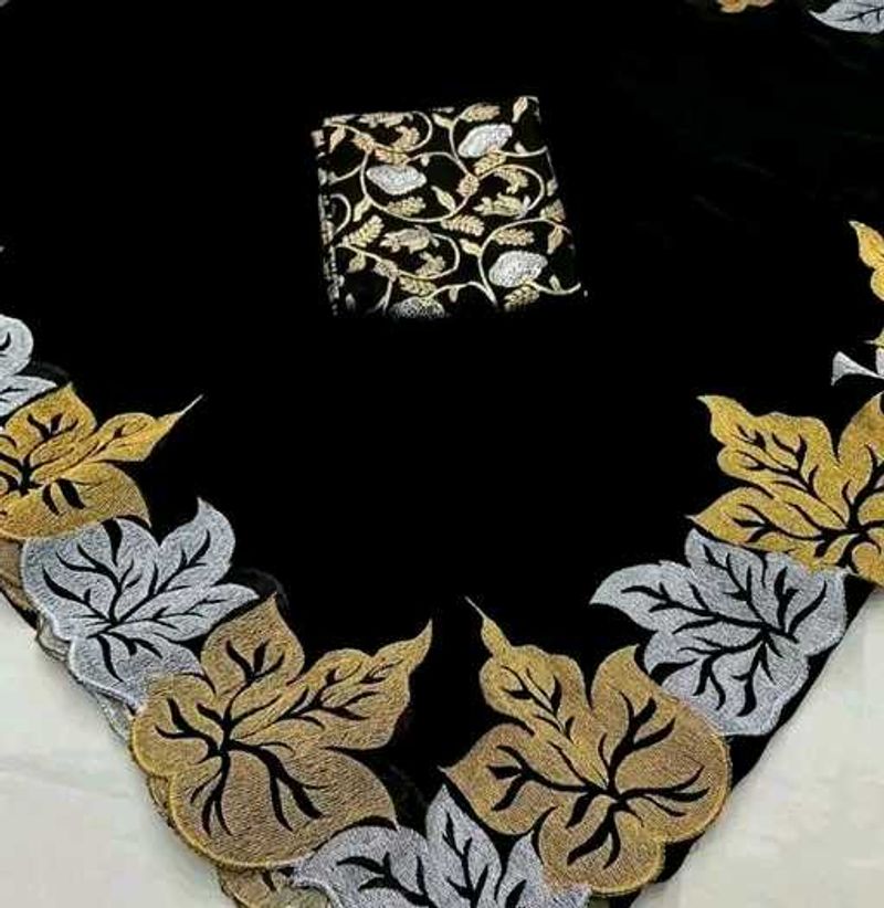 Elegant Black Saree