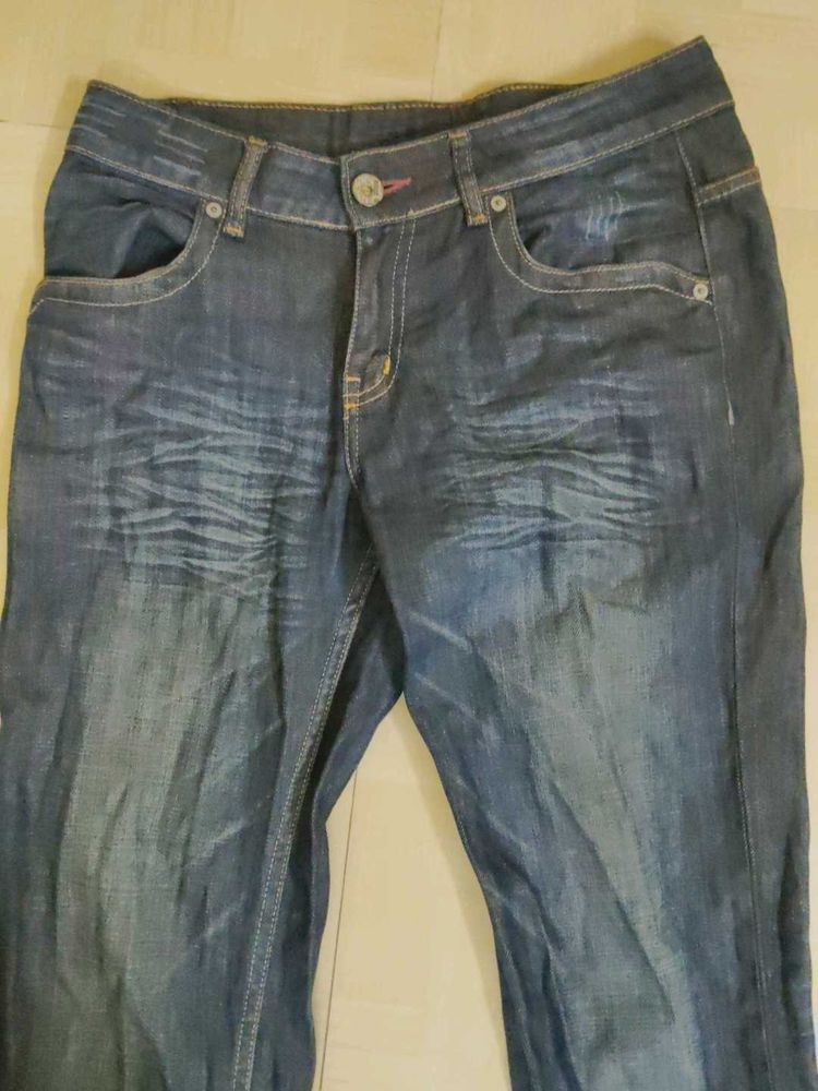 Dark Blue Denim Jeans