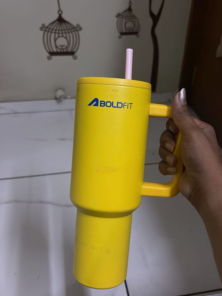 Boldfit Yellow Insulated Tumbler