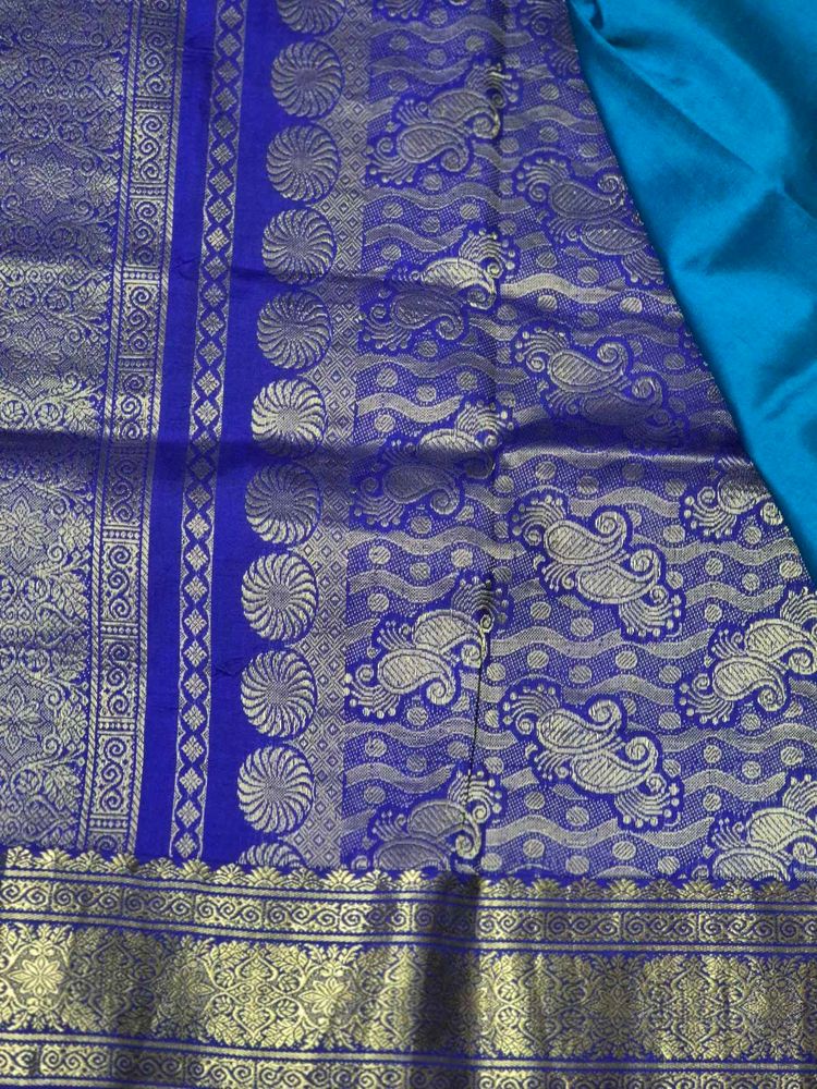 Elegant Blue Silk Saree
