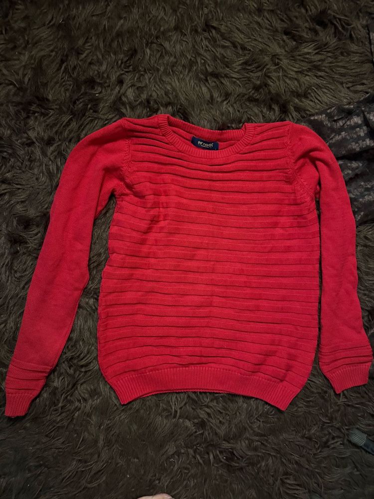 Red Knitted Sweater