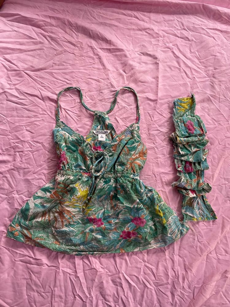 Floral Print Tank Top