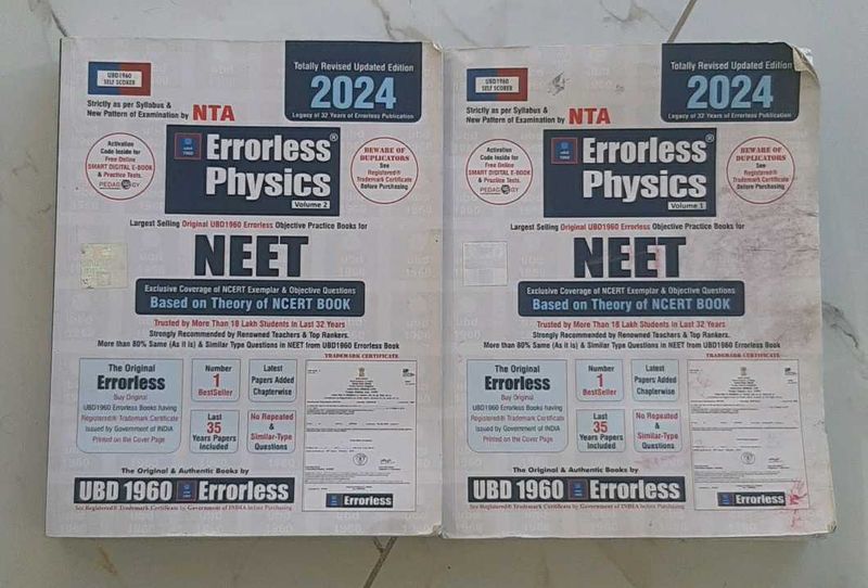 ITS NEET BOOK 2 VOLUMES OF PHYSICS ERROLESS