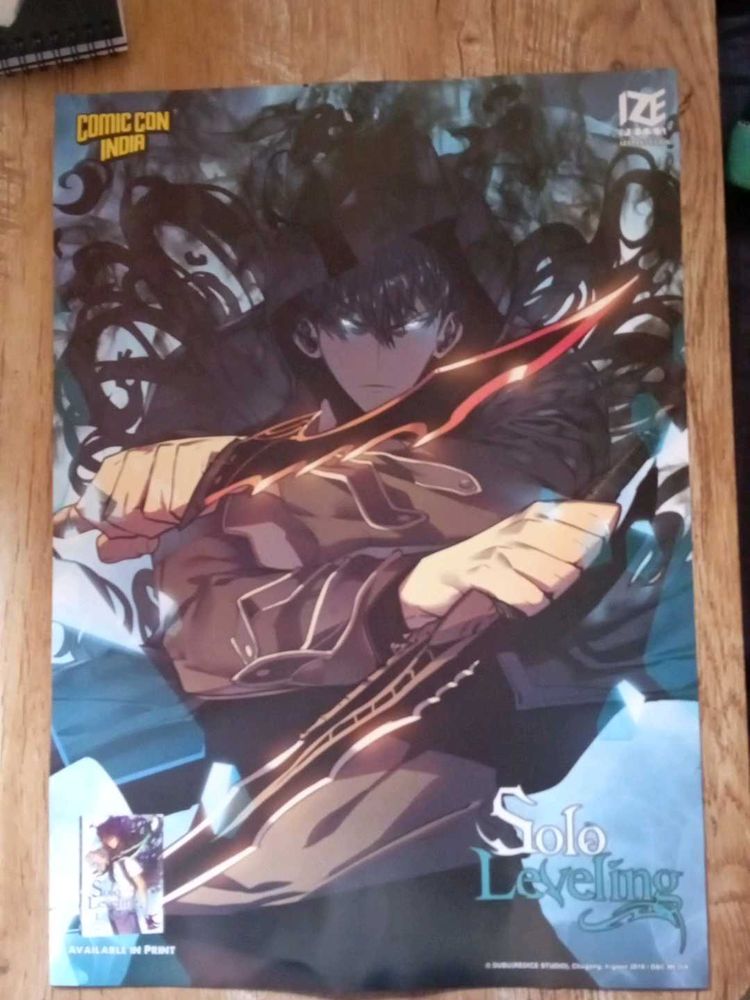 Official Solo Leveling Comic Con Poster