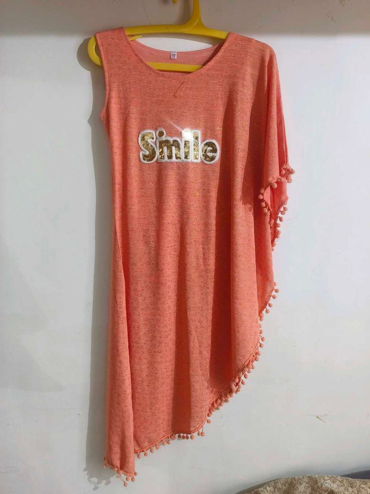 Peach Tunic Top
