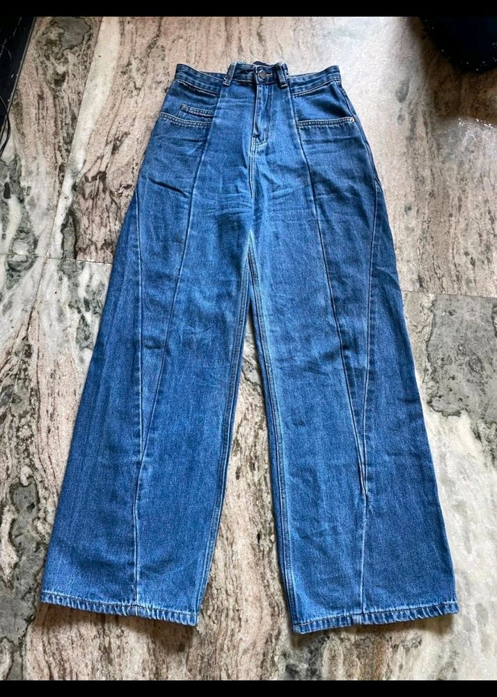 Flared Mid Rise Jeans