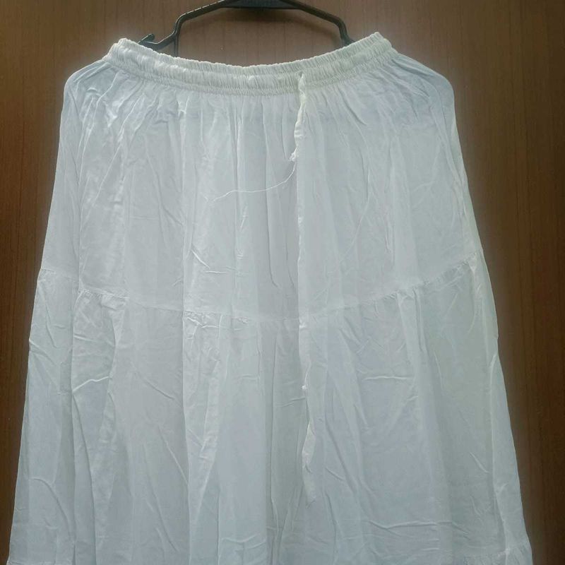White Ethnic Skirt