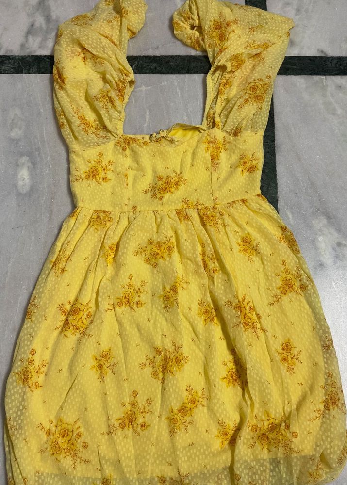 Floral Yellow Dress
