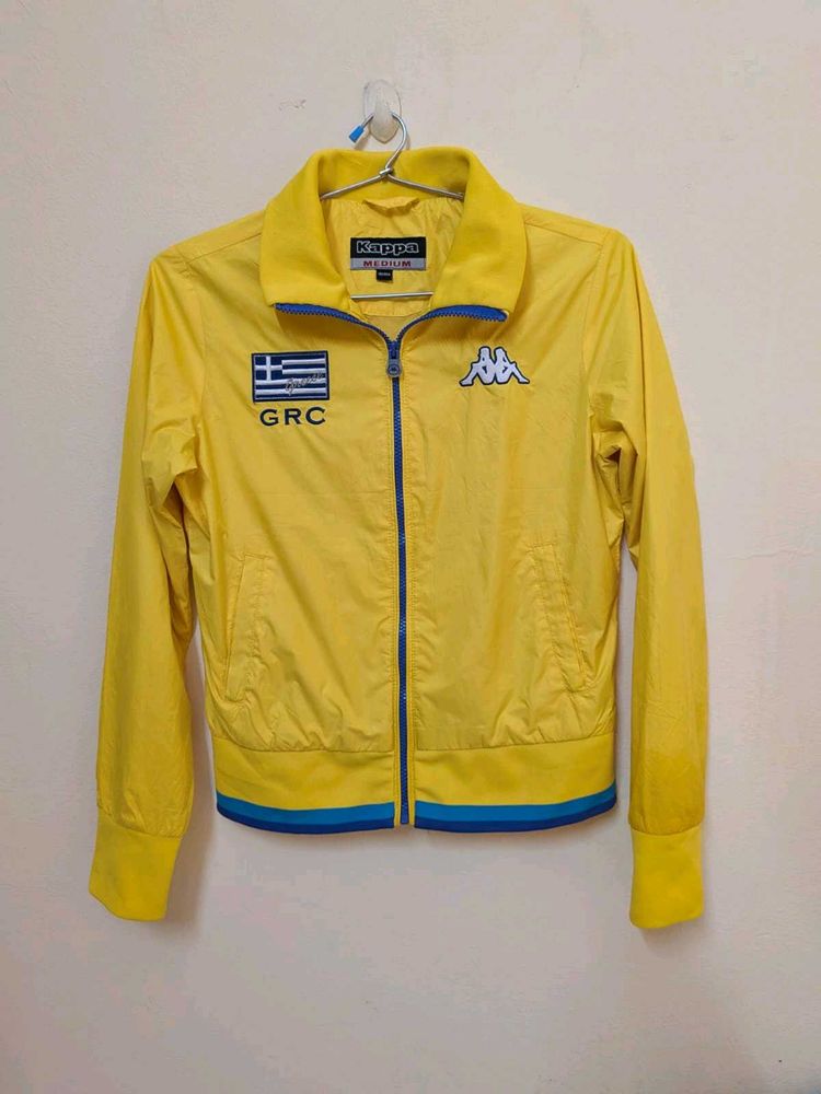 Kappa Greece Track Jacket - Yellow, Size Medium