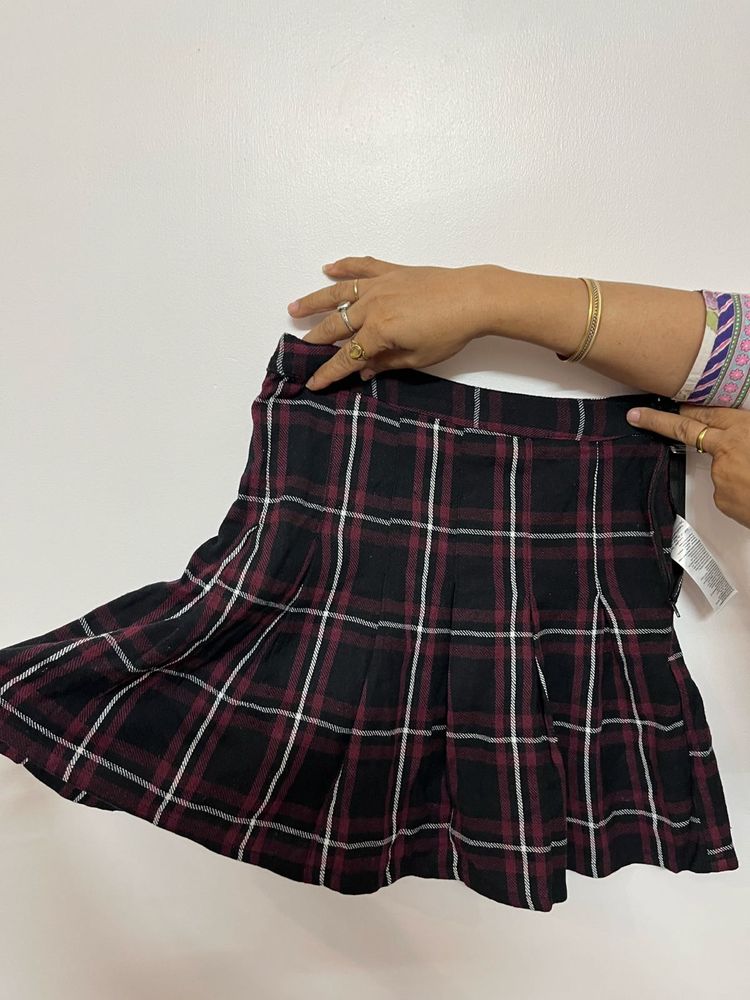 Plaid Mini Skirt