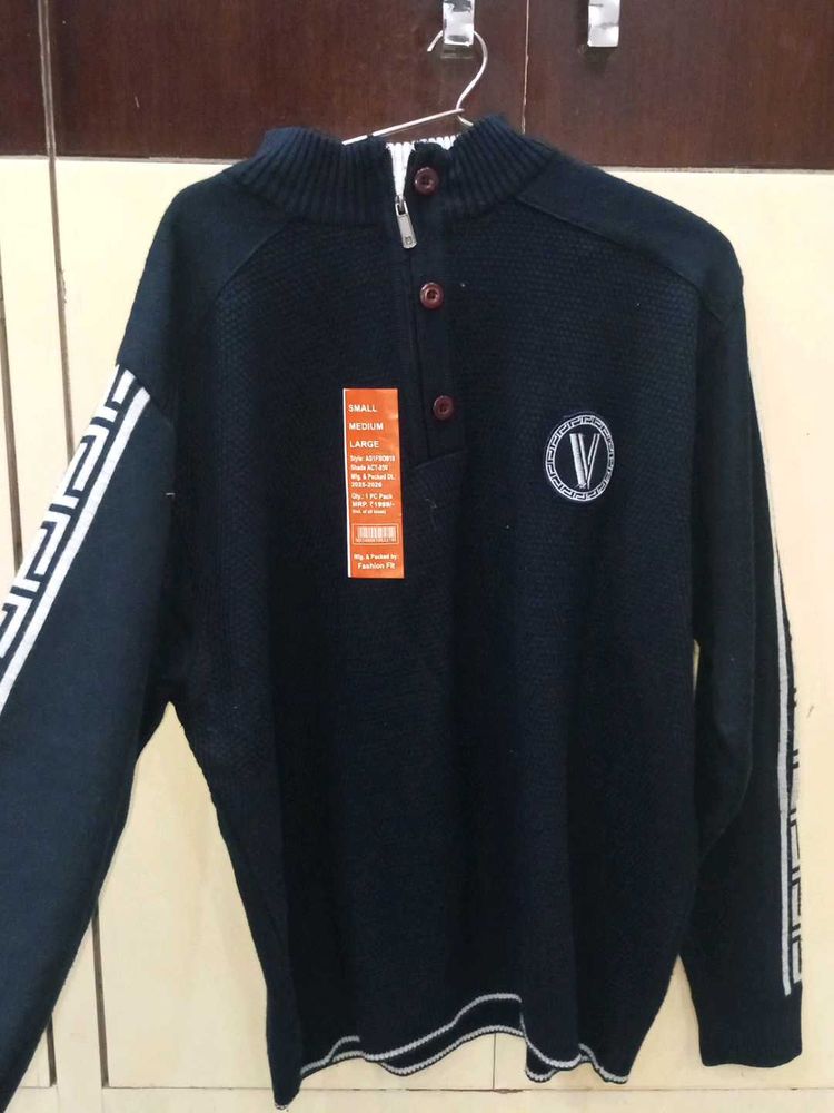 Stylish Navy Blue Sweater