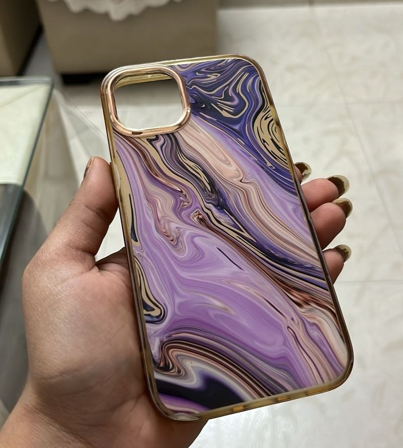Purple Marble iPhone 13 Case