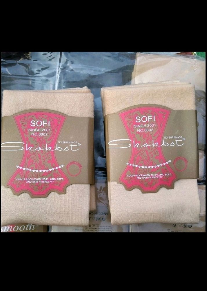 Women Velvet Socks 2 Pairs Combo