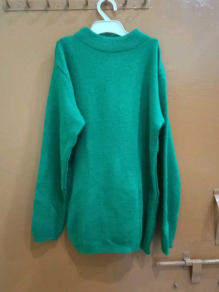 Green Woolen Top