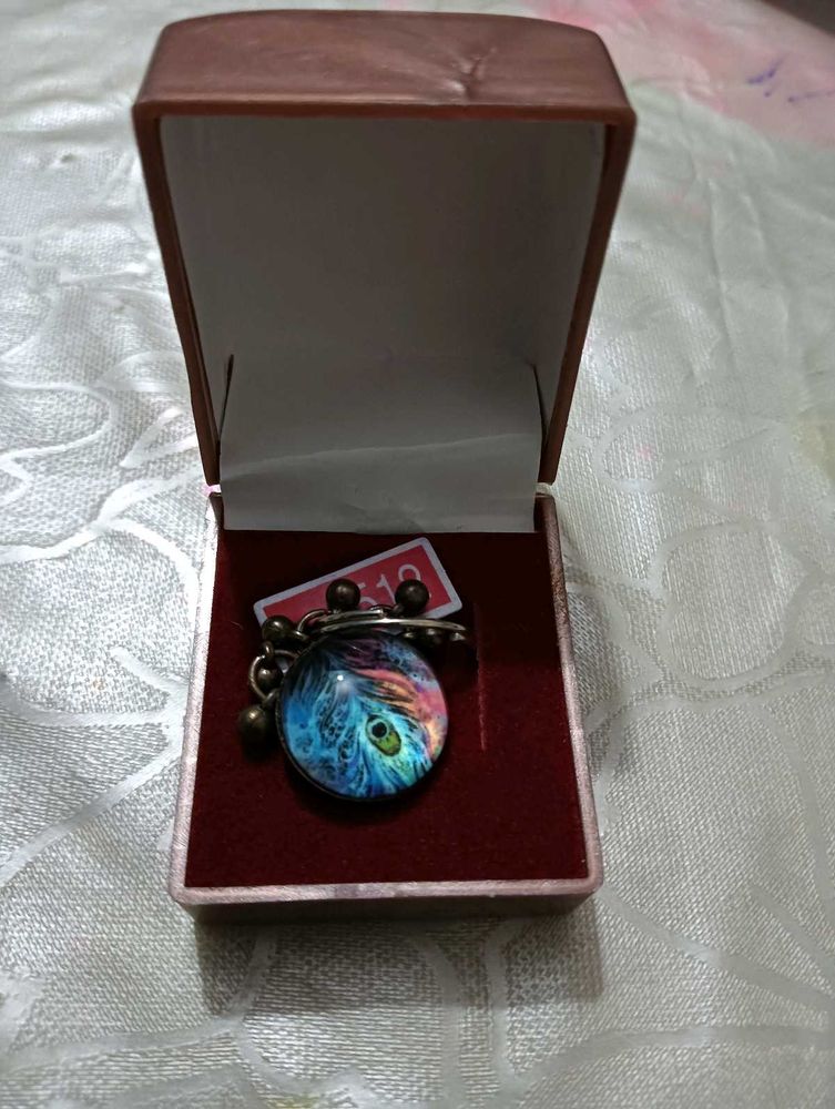 A Unique Keychain Type article Peacock Feather Des