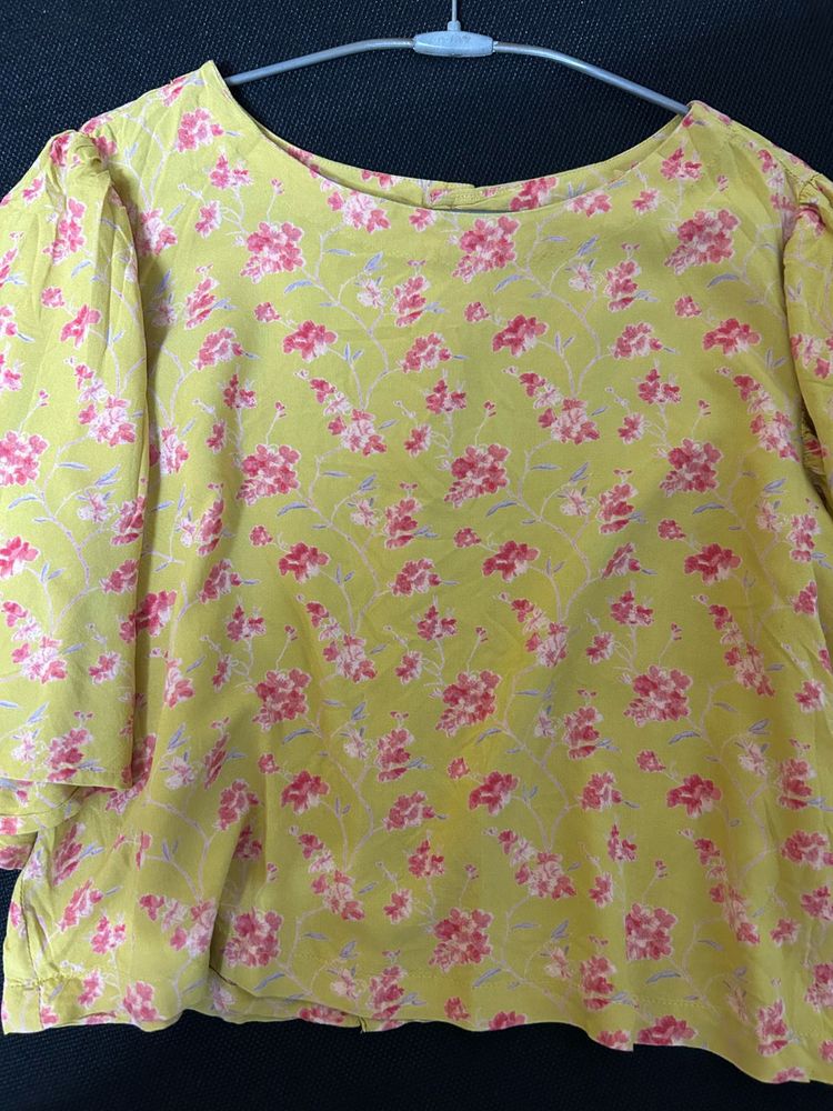 flower printed top
