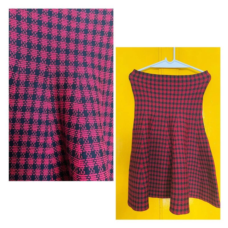Checkered Mini Skirt