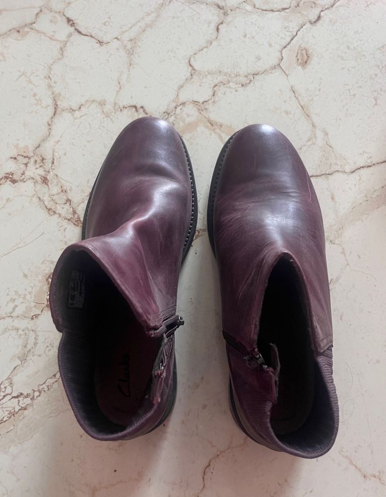 Burgundy Ankle Boots
