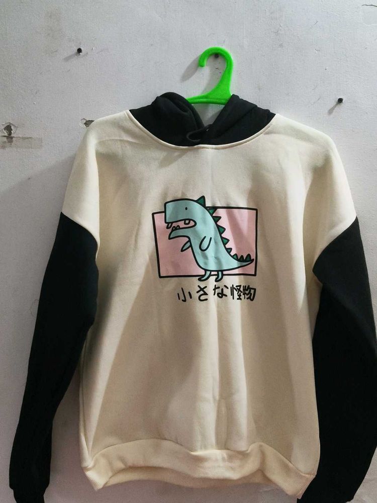 Cute Dinosaur Print Hoodie