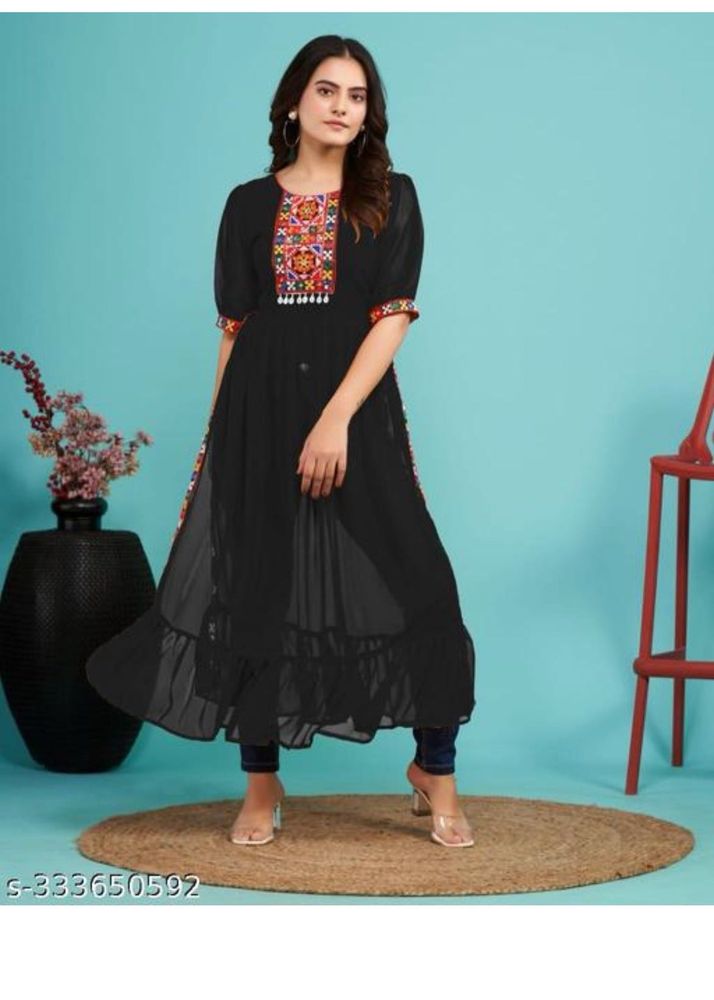 Elegant Black Kurta