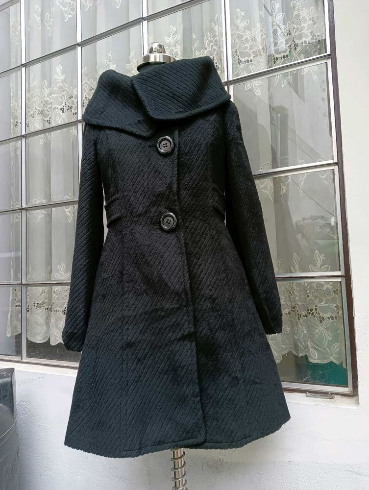 Black Woolen Coat ( DIA)( Booked)