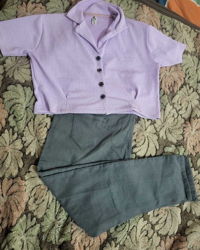 Cute Top &amp; Jeans Set