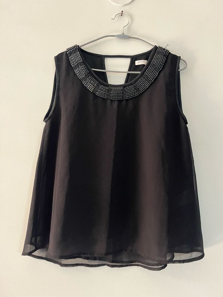 Black Georgette Top
