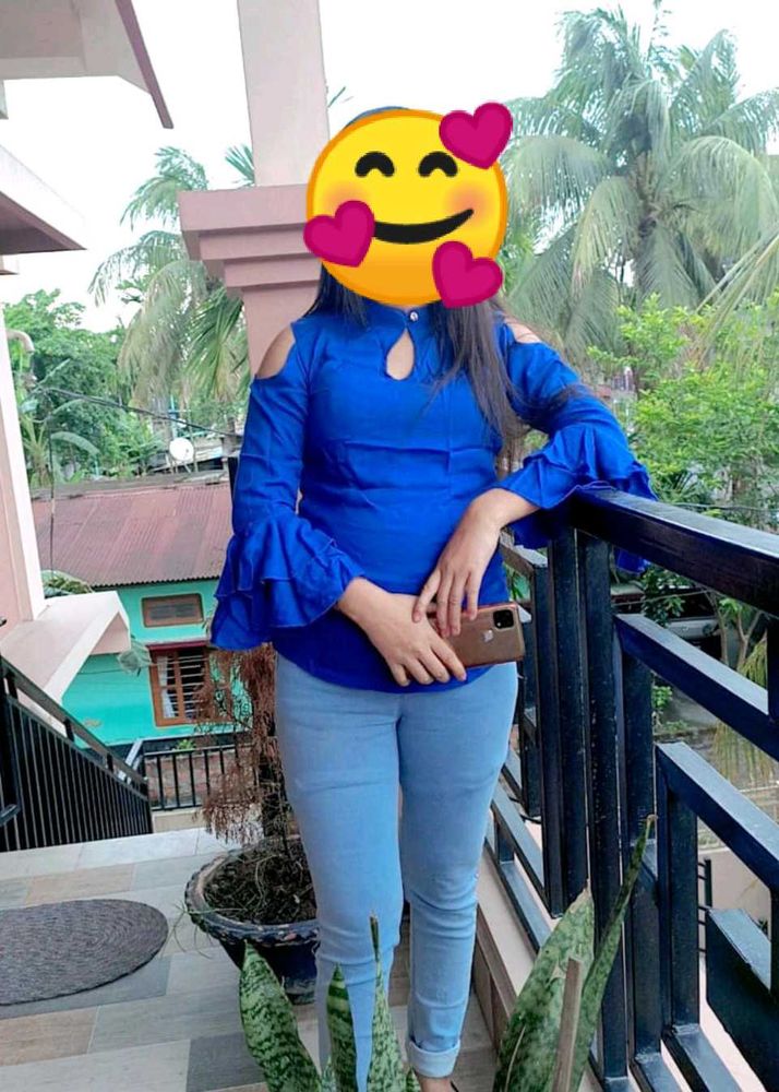 Navy Blue Stylish Top And Jeans