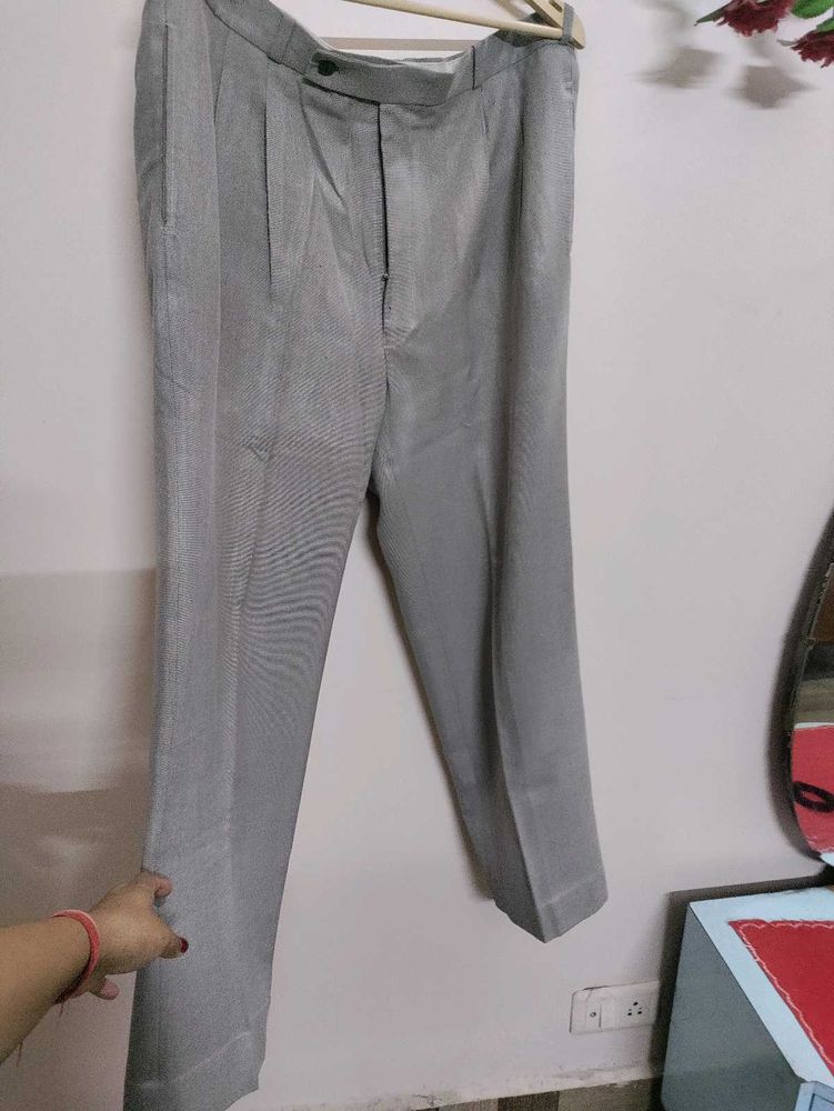 Mens Light Grey Formal Pants