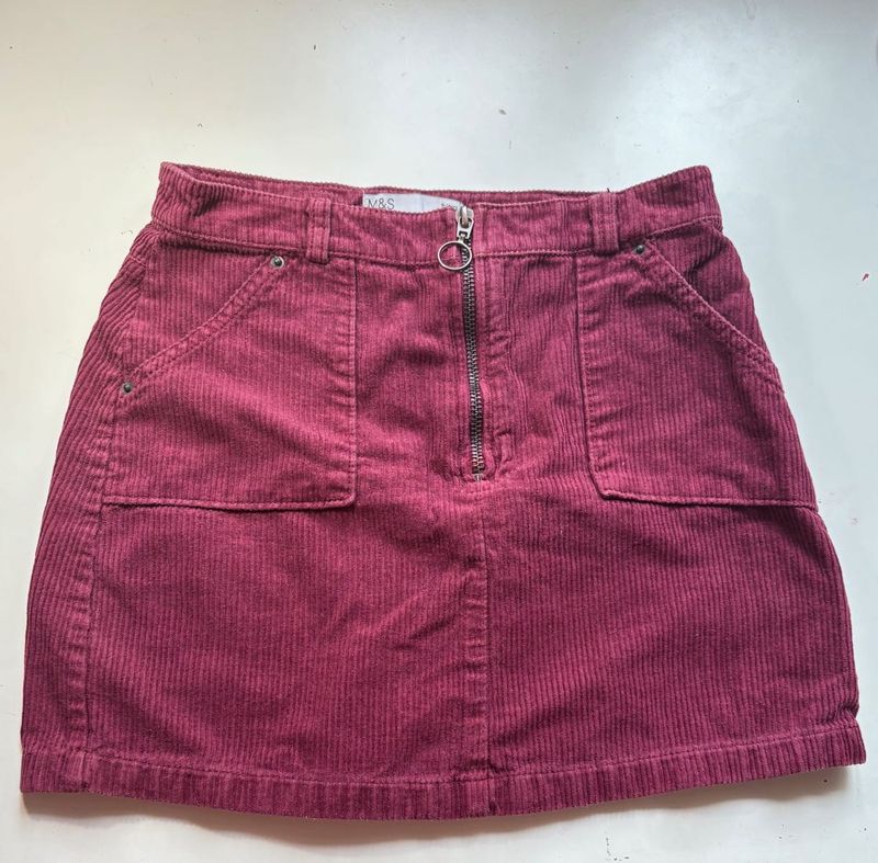 Maroon Mini Skirt size XS