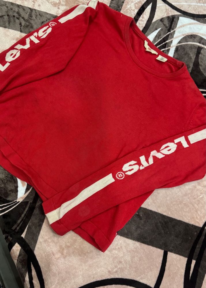 Red Levi's Long Sleeve Top