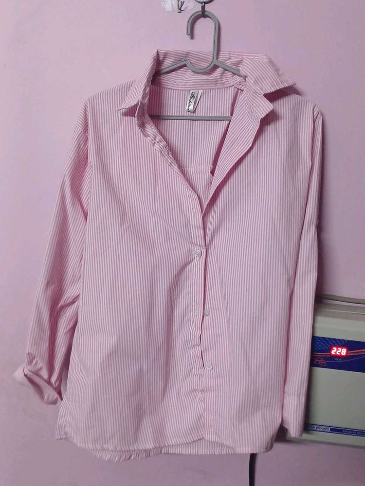 PINK CASUAL WEAR SHIRT