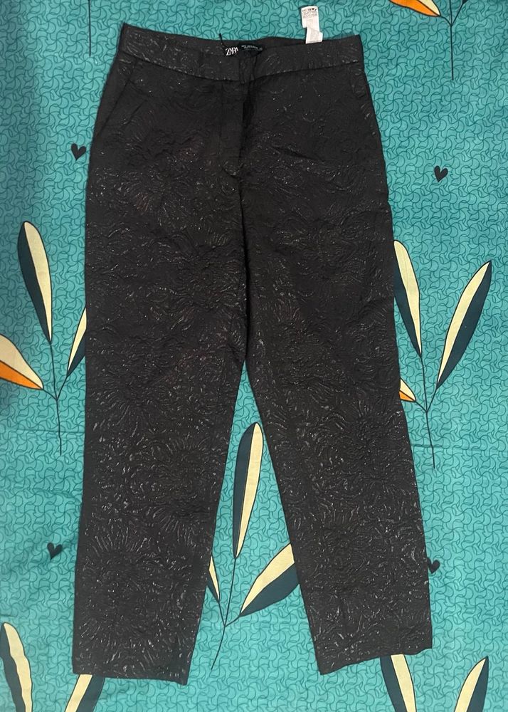 Zara Black Shiny Pant