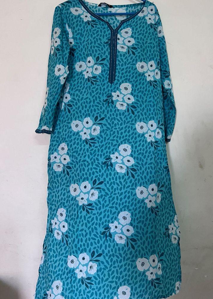 Floral Print Kurta