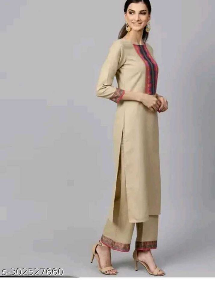 Sandle Color Kurta Set