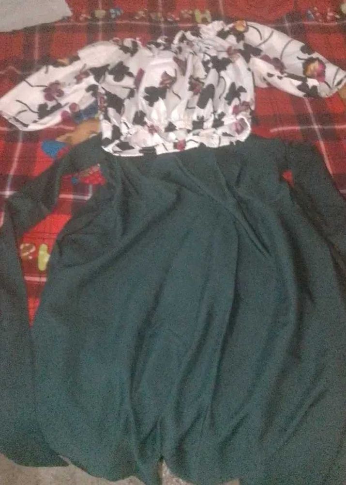 crop top and skirt