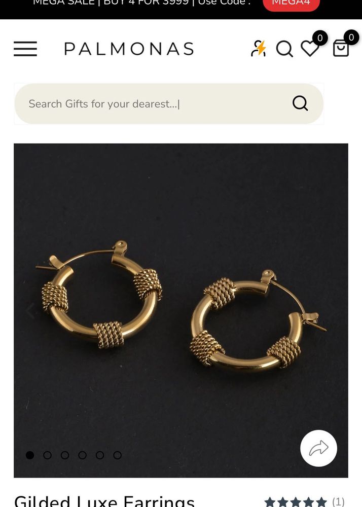 Palmonas Gilded Earrings