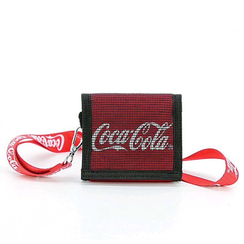 Coca-Cola Trifold Velcro Mesh Wallet