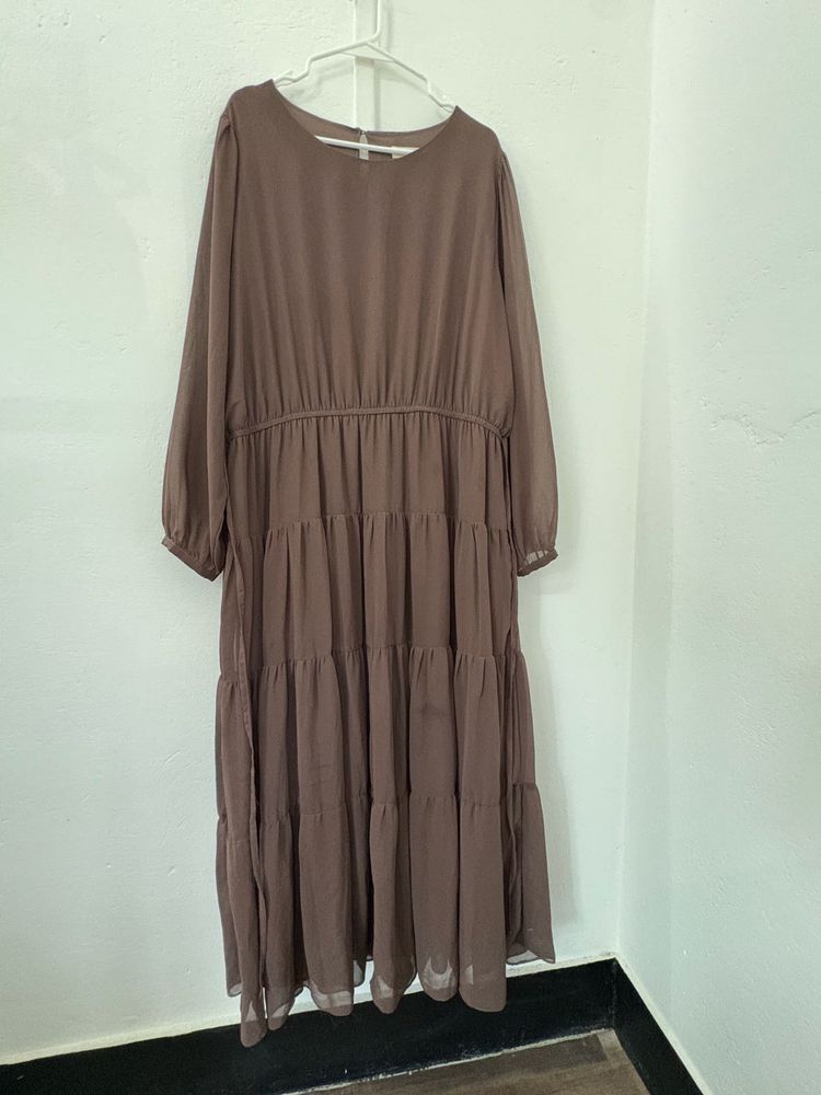 Tiered Flowy Midi Dress