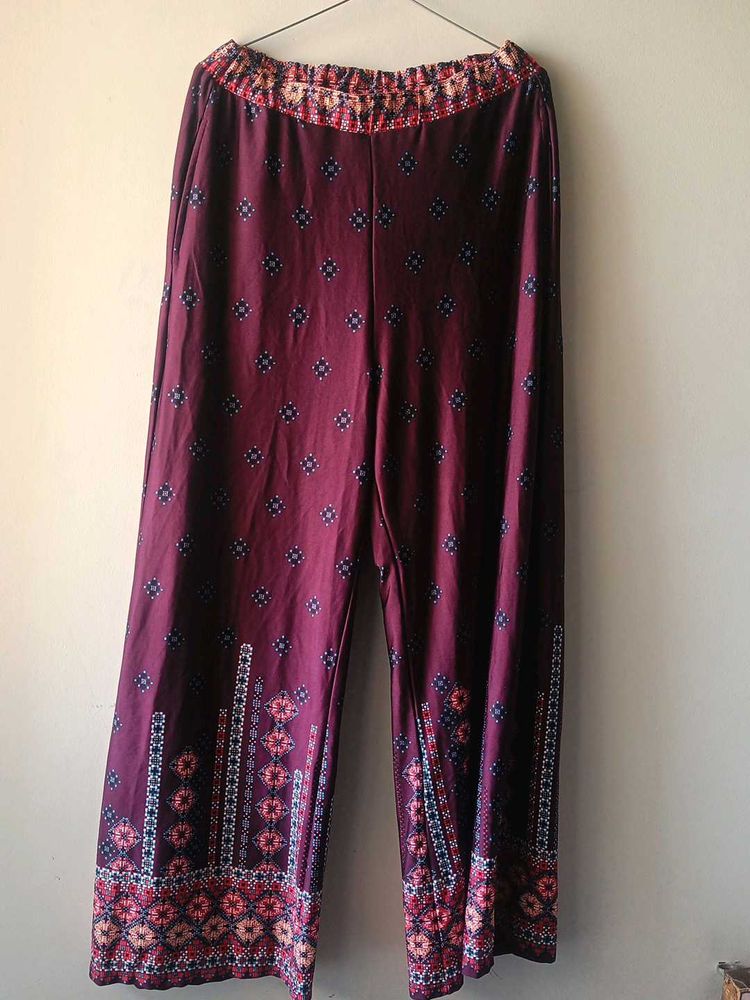 Boho Print Palazzo Pants