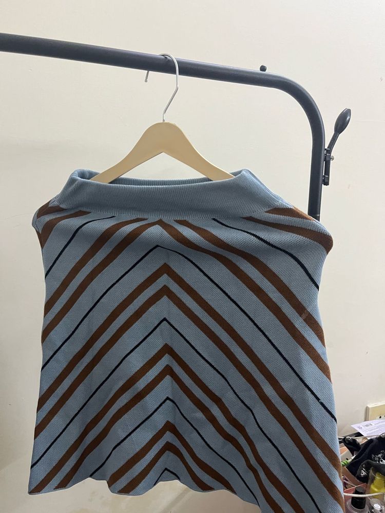 Striped Chevron Knit Top