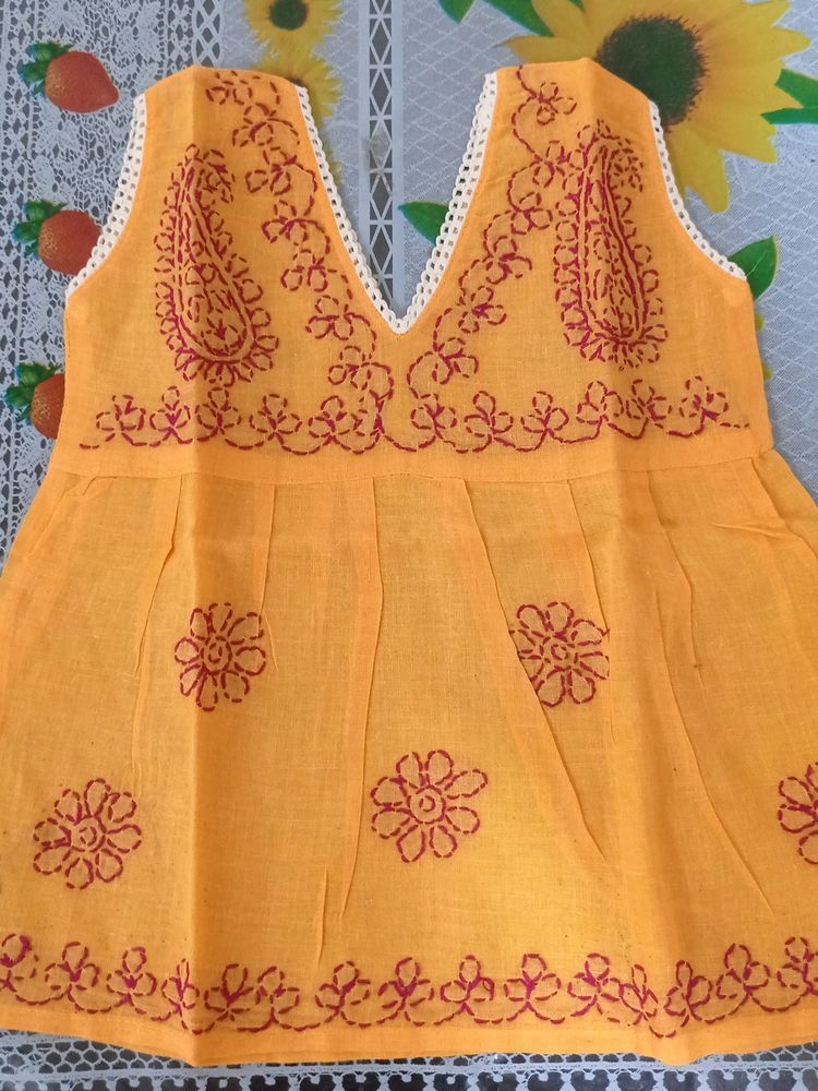 Pure Cotton 3-6 Months Baby Girl Petticoat