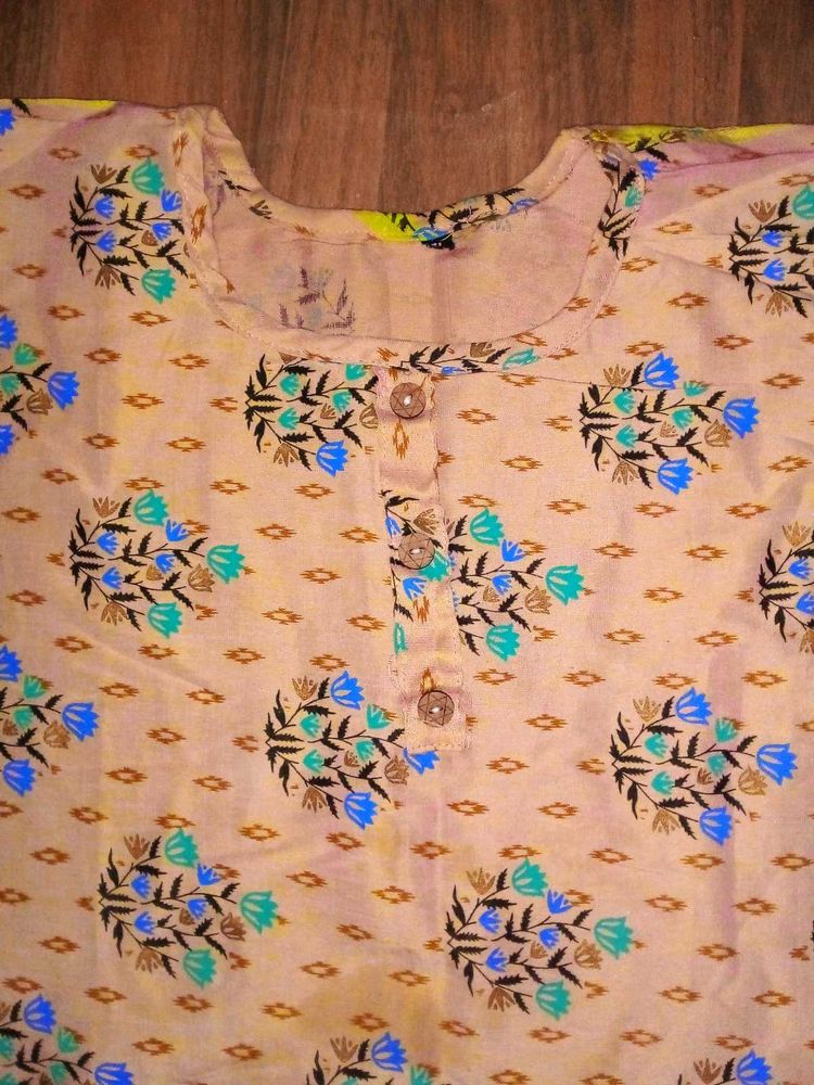 Floral Print Kurta