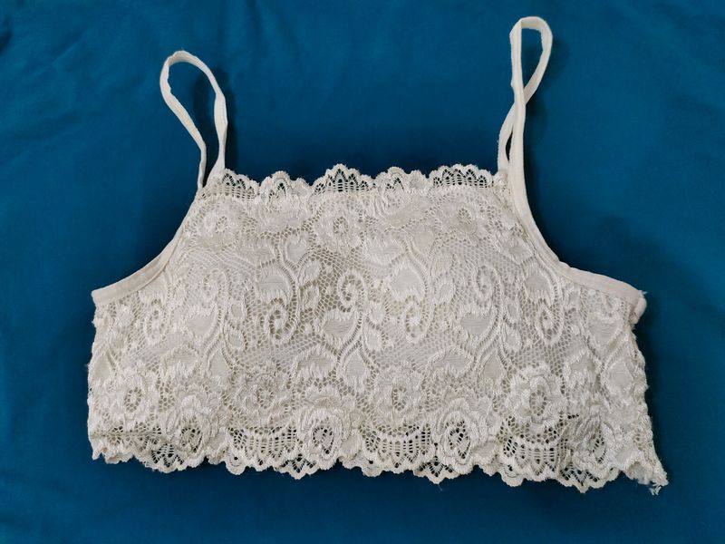 White Lace Bralette Price Dropped