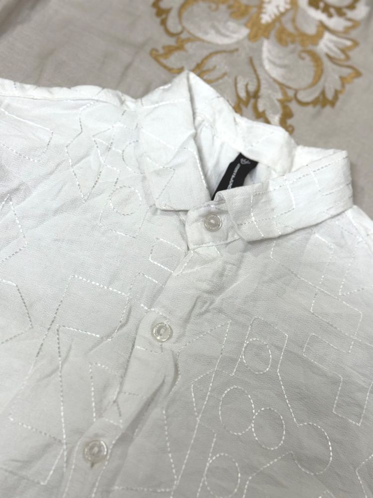 THREAD WORK WHITE SHIRT✨