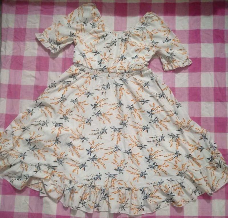 off shoulder Floral Print Dress