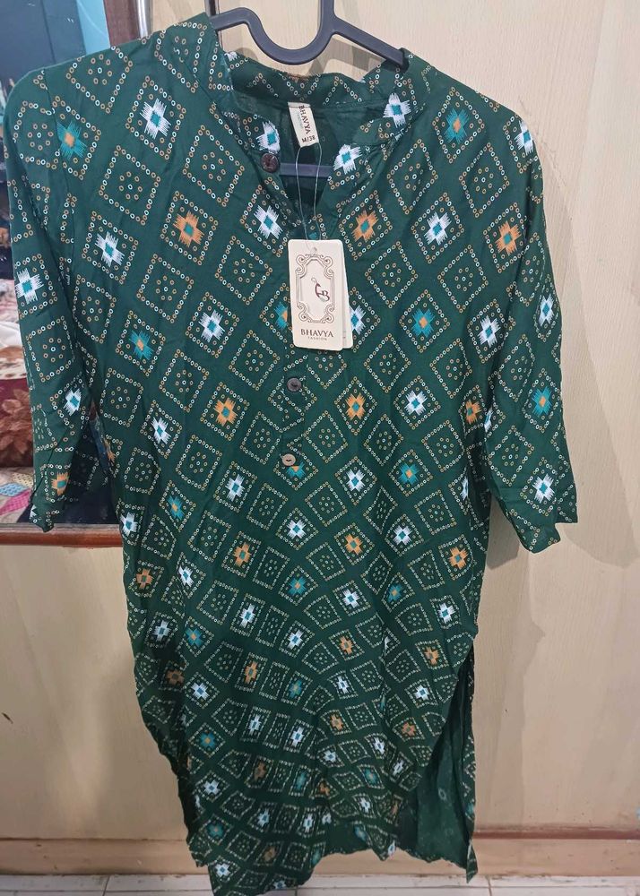 New Rayon Kurti Handloom Style Print