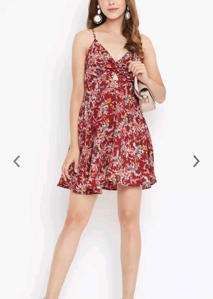 Floral Print Mini Dress