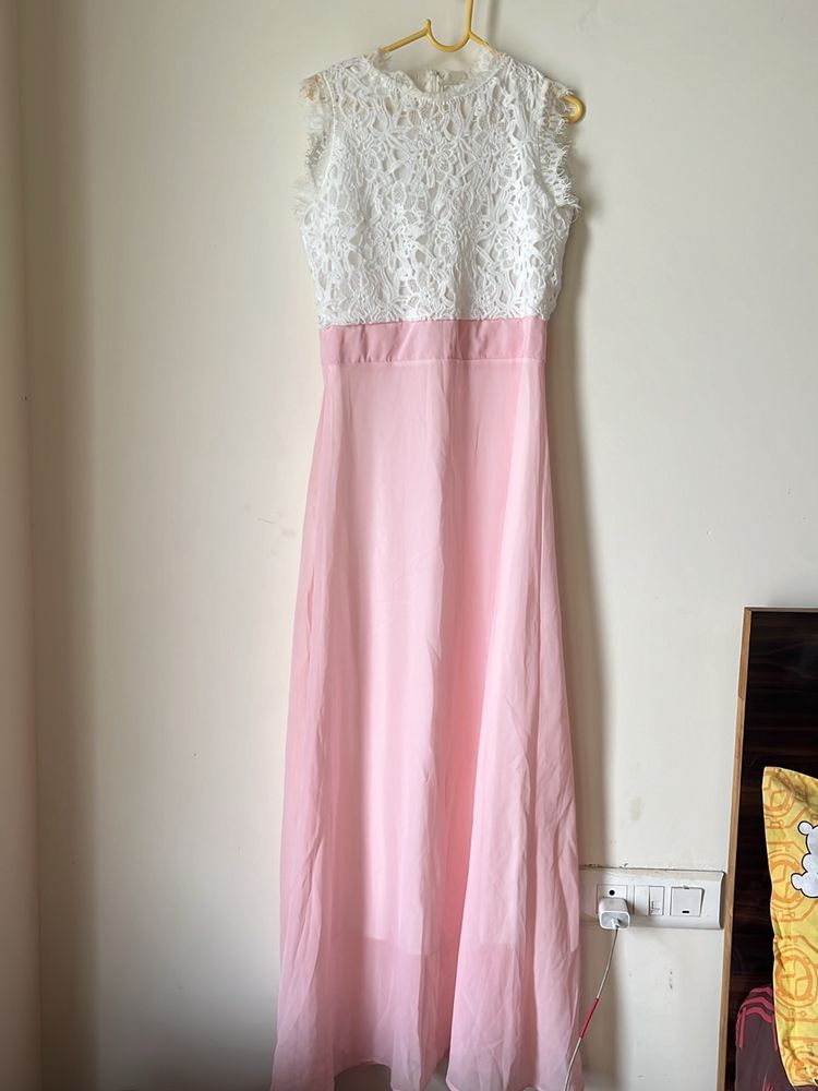 Pink Georgette Dress