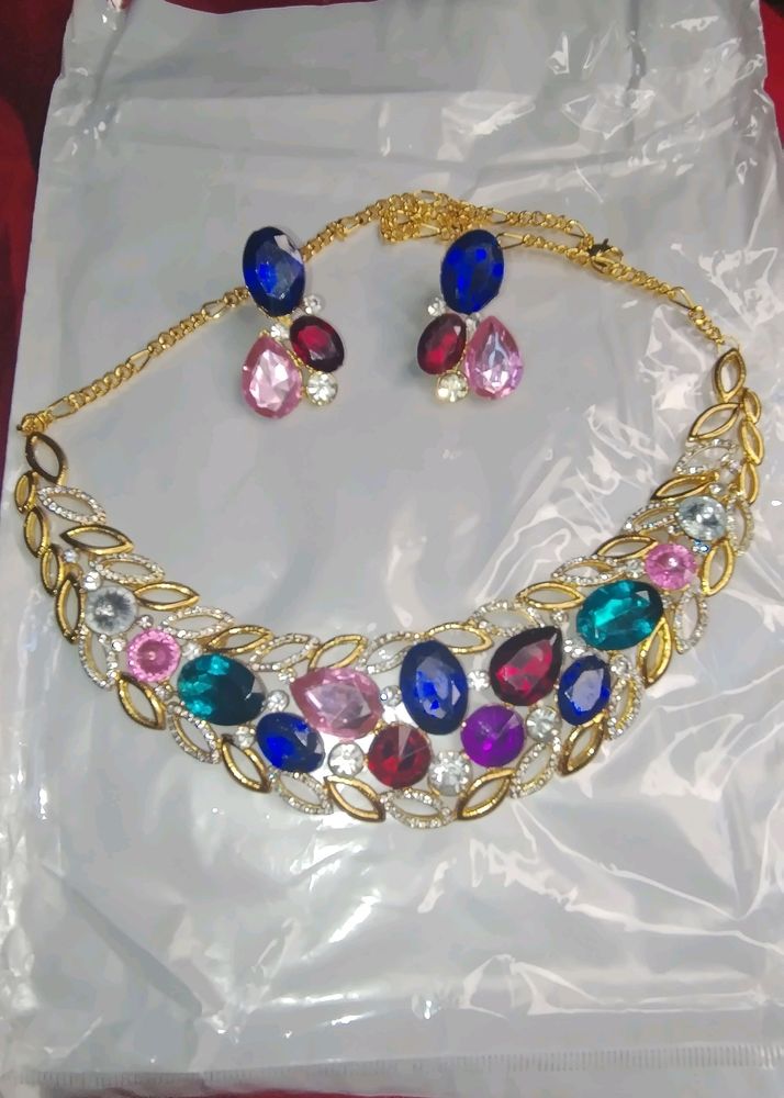 Statement Necklace &amp; Earring Set